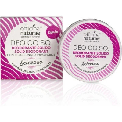 Afbeelding van Deo CO.SO. Sciccoso Vaste Deodorant Biologisch op basis van ontastbare bicarbonaat en kokosolie 100% Natuurlijke Ingrediënten 50 ml Officina Naturae