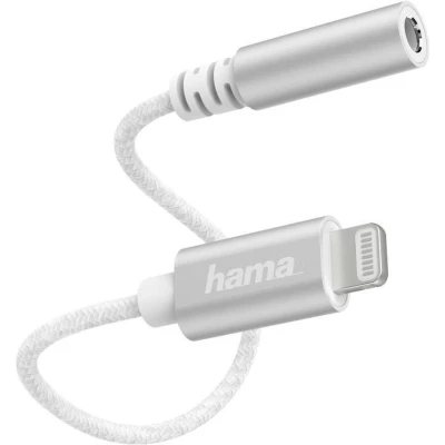 Afbeelding van Hama Lightning Adapter Naar 3,5 Mm Audio Aansluiting Wit