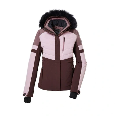 Afbeelding van killtec dames SKI jack/functioneel jack met afritsbare capuchon en sneeuwvanger KSW 101 WMN QLTD JCKT, dunkelweinrot, 40, 42038 000