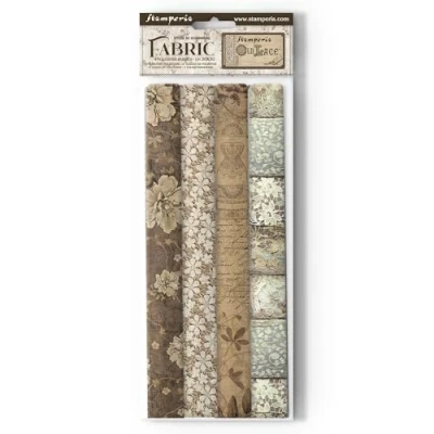 Afbeelding van Stamperia Old Lace 12x12 Inch Fabric Sheets (4pcs) (SBPLT37)