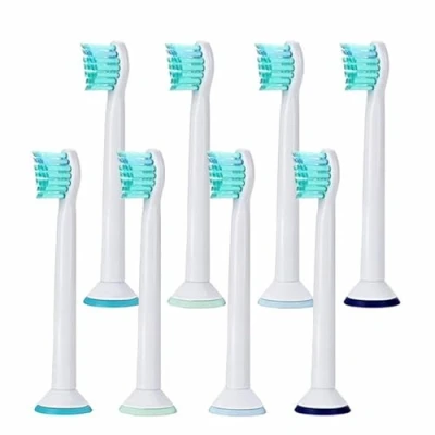 Afbeelding van Vervangende mini opzetborstels compatibel voor Philips elektrische Soni Care tandenborstel, 8 stuks algemene HX6024 tandenborstelkoppen FlexCare, HealthyWhite, EasyClean, PowerUp serie