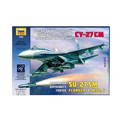 Afbeelding van Zvezda Su 27sm (Zve7295) modelbouwsets, hobbybouwspeelgoed voor kinderen, modelverf en accessoires