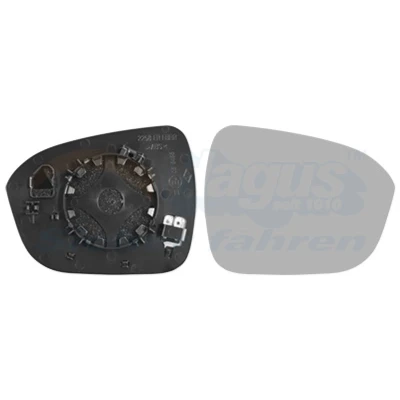 Afbeelding van VAN WEZEL 3376838 Spiegelglas rechts NISSAN: Juke II (F16) 1.0, 1.6 Hybrid, DIG T 117 2019