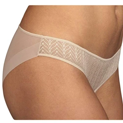 Afbeelding van Bikinihose Aus Mikrotüll Mit Fischgrätmuster Für Damen, Modell 3095. Elegant, Weich Und Perfekter Passform. Maat S