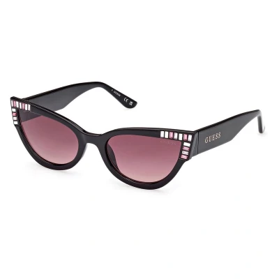 Afbeelding van Guess DA SOLE IN Iniettato Zonnebril, Dames, Maat: One Size, Nero borgogna sfumato