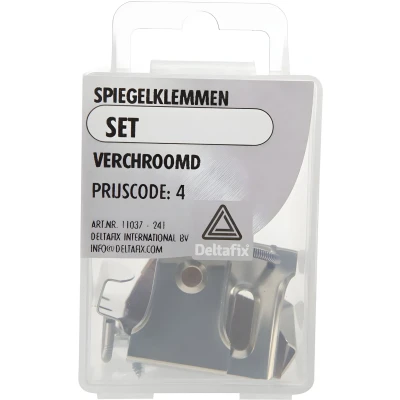 Afbeelding van Deltafix Spiegelklemmen verchroomd 1 set