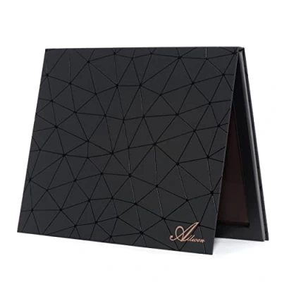Afbeelding van Allwon Extra groot magnetisch palet, zwart, leeg make up palet voor oogschaduw, lippenstift, blush poeder