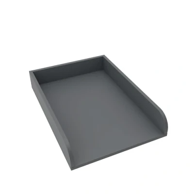Afbeelding van regalik Verschoonblad Universeel, Aankleedopzetstuk voor Dressoirs van Elke Breedte, Afneembaar Aankleedblad, Afgeronde Frontpanelen, Grafiet, 72cm x 54cm