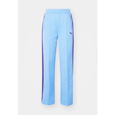 Afbeelding van Puma Always ON Straight Track Pants Trainingsbroek, Dames, Maat: Large, Team light blue