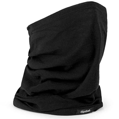 Afbeelding van GripGrab Multifunctional Merino Wol Nekwarmer Wielersport Fiets Loop Sjaal Tube Halswarmer Zwart Unisex Maat One Size