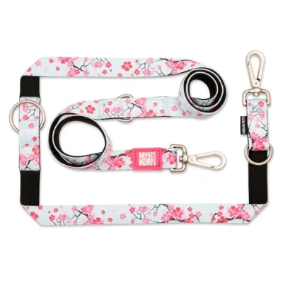 Afbeelding van Max &amp; Molly Multifunctionele Riem Cherry Bloom M: 200 cm lang, 20 mm breed hond