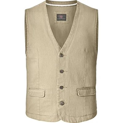 Afbeelding van Jan Vanderstorm gilet Plus Size TORELL beige