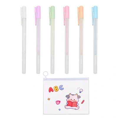 Afbeelding van 6 sneldrogende lijmstiften met 1 pennenetui, scrapbooking, lijmstiften, vloeibare sneldrogend, handgemaakte voor tijdschriften, notities