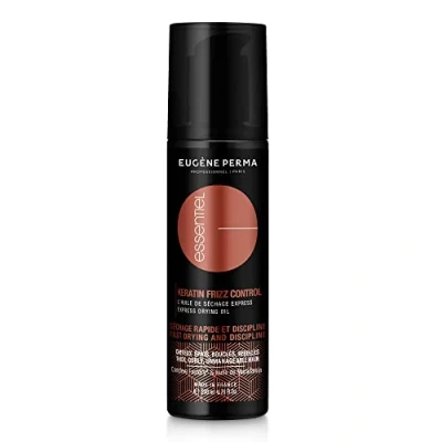 Afbeelding van Eugène Perma Professionnel Keratin Frizz Control Essentiel, versnelt het drogen van krullend haar en controleert de golven, dik, rebels haar, 200 ml