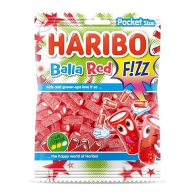 Afbeelding van Haribo Balla Red Fizz (28 x 70 gr)