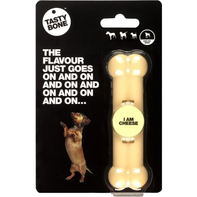 Afbeelding van TastyBone Toy Cheese Hond Kauwspeelgoed Vegan Kluif Nylabone