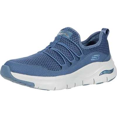 Afbeelding van Skechers Arch Fit Lucky Thoughts Sneakers voor dames, Navy Mesh Trim, 36 EU
