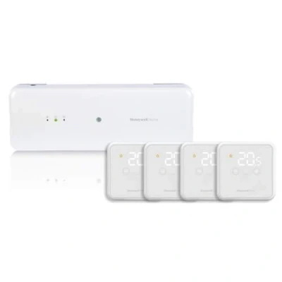 Afbeelding van Honeywell Home Vloerverwarming Pakket HCC100 + 4x DTS4R Wit