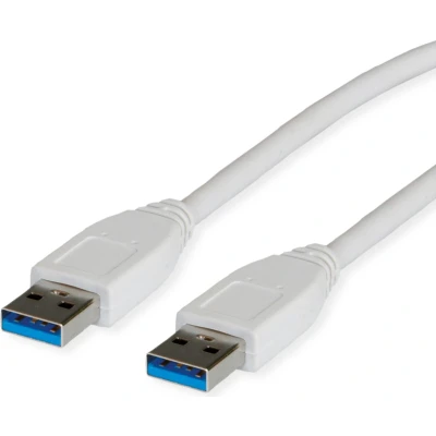 Afbeelding van VALUE USB 3.2 Gen 1 kabel, type A A, wit, 3 m