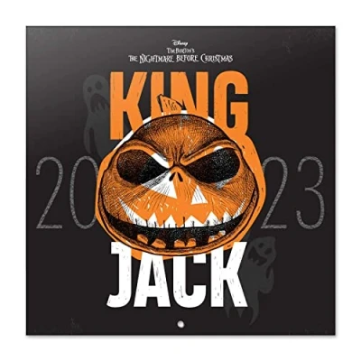 Afbeelding van Grupo Erik CP23038 Kalender 2023 The Nightmare Before Christmas Brochurekalender 30x30 cm Fsc gecertificeerde Wandkalender 12 Maanden + poster
