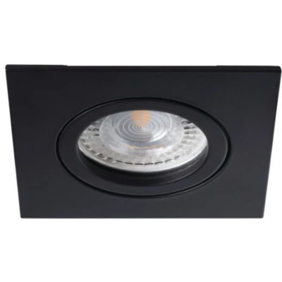 Afbeelding van Platte inbouwspot Corey Vierkant Zwart Extra Warm Wit Dimbaar 3.8W RTM Lighting LED