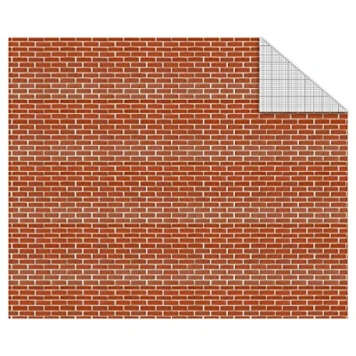Afbeelding van Ursus 11404603F Fotokarton voor modelbouw en papierhuizen, bakstenen, DIN A4, 300 g/m², 10 vellen, aan beide zijden bedrukt knutselpapier, motiefkarton van verse cellulose papierkunstwerken