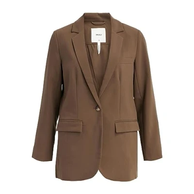 Afbeelding van Object Objsigrid L/S NOOS Blazer, Dames, Maat: 42, Dark earth