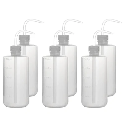 Afbeelding van stonylab Wasfles, 6 Pakken Plastic Knijpwasfles, LDPE met Smalle Mond (500 ml, Pakken)