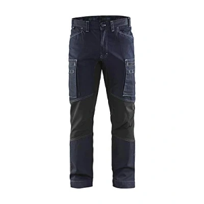 Afbeelding van Blaklader 1459 Werkbroek Stretch Cordura Denim Marineblauw/Zwart maat C44