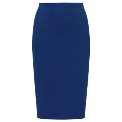 Afbeelding van Apart gebreide rok van een zachte viscose mix met kasjmier in Milano Knit, koningsblauw, 40 42