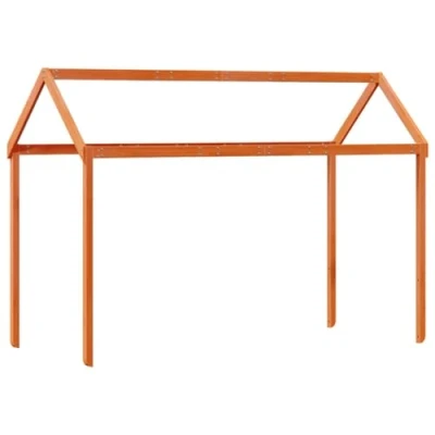 Afbeelding van Kinderbedhuisje 207x80,5x151,5 cm massief grenenhout wasbruin