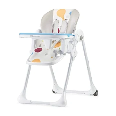 Afbeelding van Kinderkraft YUMMY Hoge kinderstoel Verstelbare rugleuning Meerkleurig