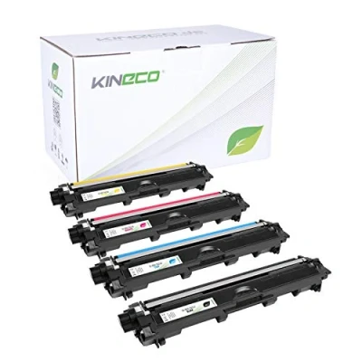 Afbeelding van Kineco 4 tonercartridges compatibel met Brother TN241 TN245 voor MFC 9142CDN 9342CDW 9332CDW DCP 9022CDW HL 3150CDW TN 241BK 245C 245M 245Y
