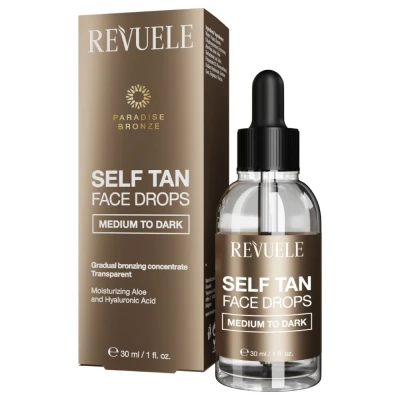 Afbeelding van Revuele Self Tan Face Drops Medium To Dark 30ml