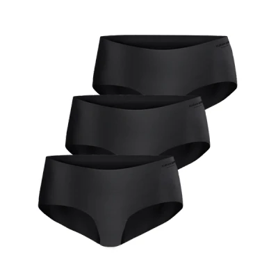 Afbeelding van Bjorn borg 3 pack Invisible Hipster Performance dames Zwart Naadloze microfiber zwarte onderbroeken L
