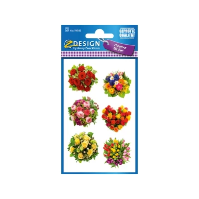 Afbeelding van Avery Stickervel Bloemen Junior 7,6 X 12 Cm Papier delig