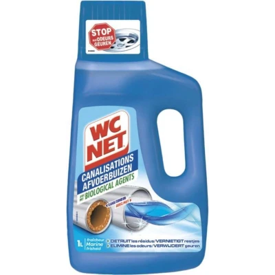Afbeelding van WC Net Onderhoud Voor Afvoerbuizen Met Biologische Stoffen 1 Liter