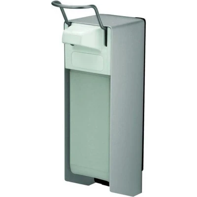 Afbeelding van MediQo line zeepdispenser 1000ml korte bedieningsbeugel MQ10A aluminium