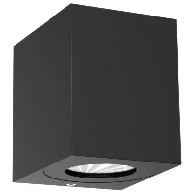 Afbeelding van Nordlux Buitenwandlamp Canto Kubi 2 Seaside, zwart, aluminium, 10 cm