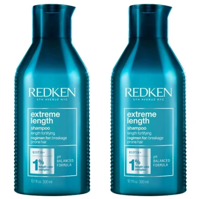 Afbeelding van Redken Extreme Length Shampoo 2x 300ml = 600ml bundel/set/pakket