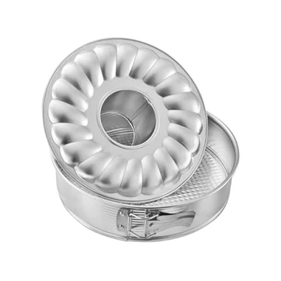 Afbeelding van Zenker 6808 springvorm met platte en buisbodem Ø 26 cm, zilver