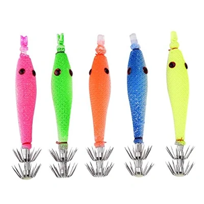 Afbeelding van VGEBY 5 stuks squid Jig haken, silicone kunst licht inktvis mouwen krullen haak visaccessoires