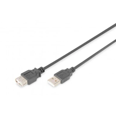 Afbeelding van Digitus USB kabel 2.0 A stekker, bus 5.00 m Zwart