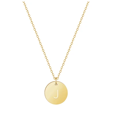 Afbeelding van Letters Ketting Goud I Gouden Dames met 18 Karaat Plating voor Vrouwen Hanger in (J)
