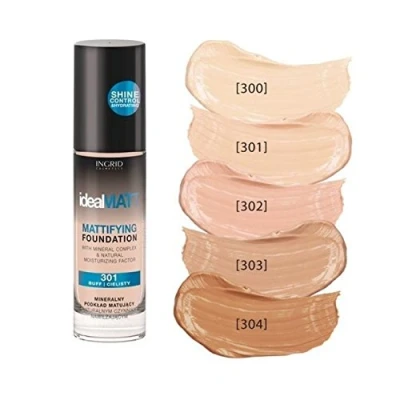 Afbeelding van Ingrid Cosmetics Make Up Foundation Mineral Effect Ideal Matt # 303