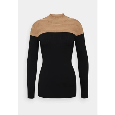 Afbeelding van Morgan MICO Trui, Dames, Maat: Medium, Camel/noir