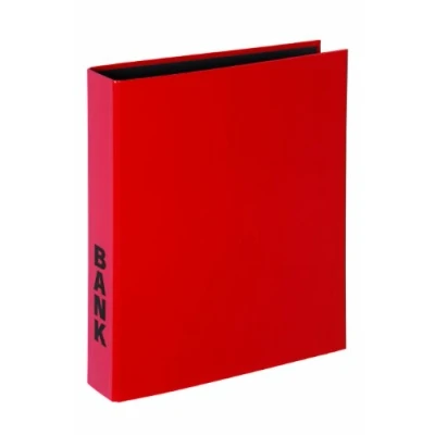 Afbeelding van Pagna 40851 03 bankordner A4 Basic Colours, 2 beugel mechanisme, houder gelamineerde papieren omslag, rood
