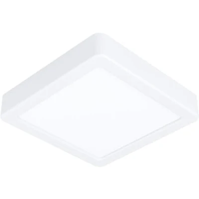 Afbeelding van EGLO LED plafondlamp Fueva 5, L x B 16 cm, 1 lichtpunt, moderne opbouwlamp van staal met een kunststof lichtoppervlak, in wit, opbouwl