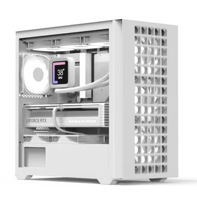Afbeelding van AeroCool Geh Mini D302A G WT V1 (W/Mesh/Micro ATX) (mATX), PC behuizing