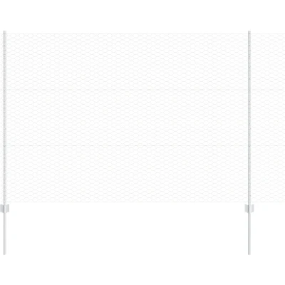 Afbeelding van vidaXL Hexagonaal Hek Set van 2 Gegalvaniseerd staal 25 x 1,5 m